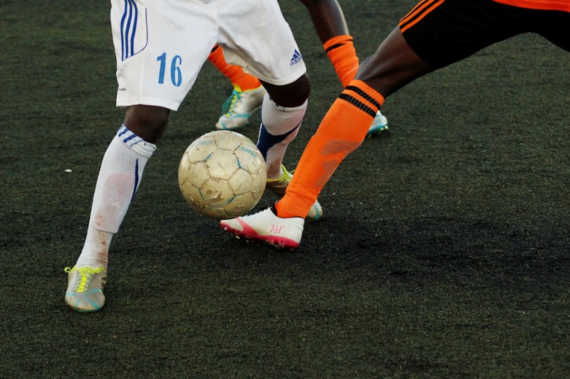 Goalkeeper gloves closeup